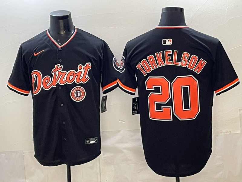Men Detroit Tigers #20 Torkelson black Game Nike MLB Jersey032100102->baltimore orioles->MLB Jersey
